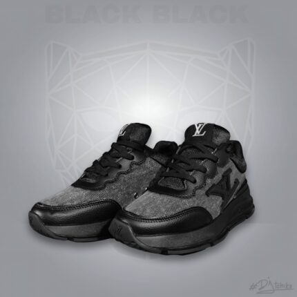 Louis Vuitton baskets classique gris noir