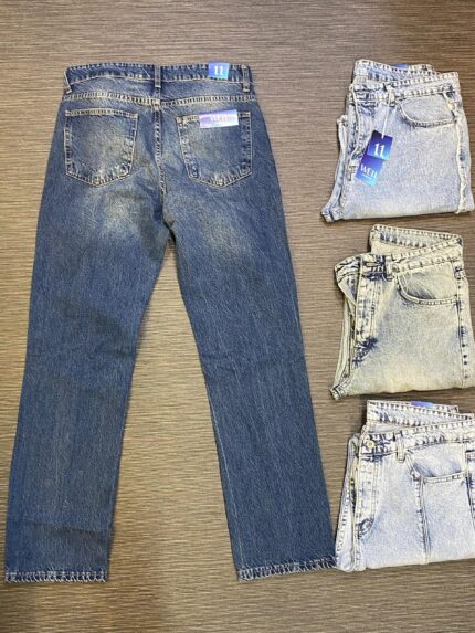WE11 jeans baggy délavé